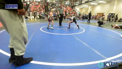 90 lbs Rr Rnd 2 - Sam Satterfield, Tulsa Blue T Panthers vs Dodger Nightingale, Tiger Trained Wrestling