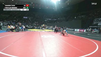 6A Boys 150 lbs Cons. Semi - Warren Cook, Forest Grove Boys vs Froylan Mendez, Barlow Boys
