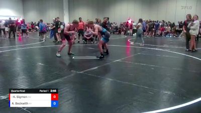 170 lbs Quarterfinal - Kody Sigmon, Assassins Wrestling vs Adam Beckwith, New York