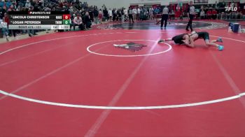 121 lbs Semifinal - Lincoln Christenson, Marshall vs Logan Petersen, Tracy-Milroy-Balaton-Westbrook-Walnut Grove