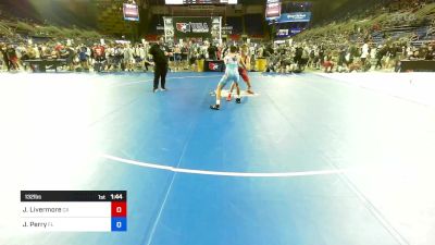 132 lbs Cons 32 #1 - Jacob Livermore, CA vs Jaxon Perry, FL