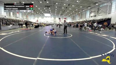 106 lbs 3rd Place Match - Brooklynn Fitzgerald, Divas Of Destruction Wrestling Club vs Harley Eidens, Long Beach Gladiators Wrestling