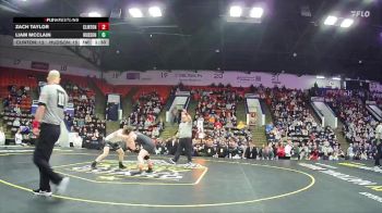120 lbs Finals (8 Team) - Liam McClain, Hudson vs Zach Taylor, Clinton