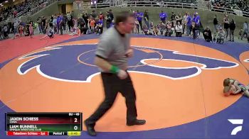 49 lbs Cons. Semi - Liam Bunnell, Umpqua Wrestling Club vs Jaxon Schiess, COWA