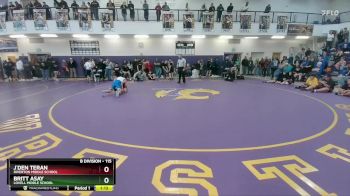 115 lbs Quarterfinal - Britt Asay, Lovell Middle School vs J`den Teran, Riverton Middle School