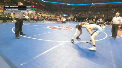113 Class 2 lbs Cons. Round 2 - Lex Johnston, Oak Grove vs Athan Briggs, Father Tolton Regional Catholic