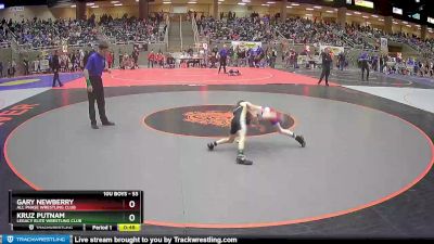 53 lbs Quarterfinal - Gary Newberry, All Phase Wrestling Club vs Kruz Putnam, Legacy Elite Wrestling Club