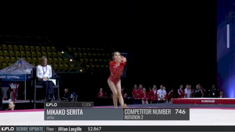 Mikako Serita - Floor, Japan - 2017 International Gymnix  - Junior Cup