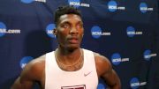 Fred Kerley after #3 all-time NCAA 400