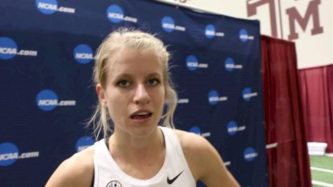 Karisa Schweizer was forced to set the pace in 3K