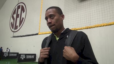 Robert Johnson after winning 7th women's NCAA indoor championship