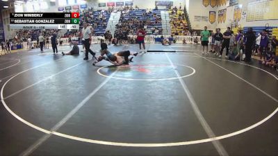 126 lbs Cons. Round 7 - Sebastian Gonzalez, Eagle Empire vs Zion Wimberly, Funky Monkey