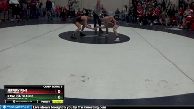 126 lbs Champ Round 1 (16 Team) - Kawliga Glasgo, Prairie Heights vs Jeffery Pine, Southmont