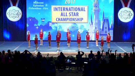 Midwest Xplosion Columbus - Fire [L1 Small Youth Division II Day 2 - 2017 UCA International All Star Championship]