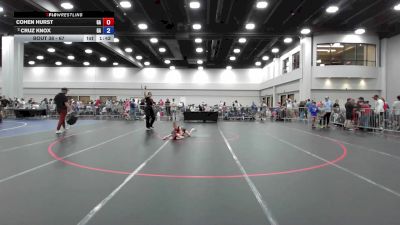 67 lbs Semis - Cohen Hurst, GA vs Cruz Knox, GA