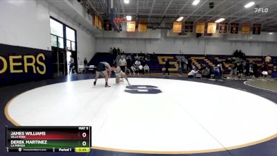 285 lbs Cons. Round 3 - James Williams, Villa Park vs Derek Martinez, La Mirada