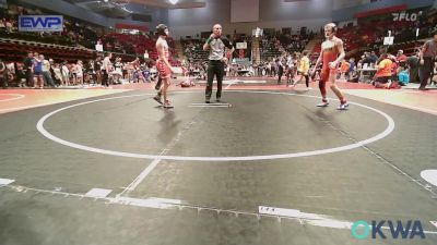 98 lbs Quarterfinal - Ezra Gibson, Owasso Takedown Club vs Ryan Noll, Claremore Wrestling Club