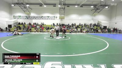 149 lbs Cons. Semi - Isaia Tuimavave, Bakersfield College vs Michael Williams, Mt. San Antonio College