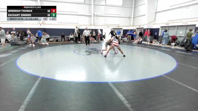 C-138 lbs Consi Of 8 #1 - Jeremiah Thomas, OH vs Zachary Zimmer, OH