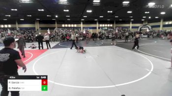 40 lbs Semifinal - Priscilla Garcia, Threshold WC vs Brandon Palafox, Top Dog WC