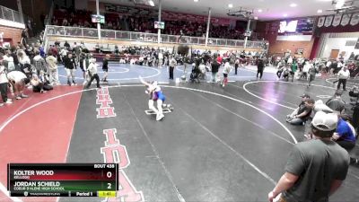 132 lbs Champ. Round 3 - Kolter Wood, Kellogg vs Jordan Schield, Coeur D`Alene High School