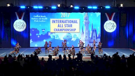 United Rock Nation All Stars - Pink Ladies [L1 Large Mini Day 2 - 2017 UCA International All Star Championship]