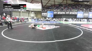 Boys 1A 165 lbs Champ. Round 2 - Cael Orth, Royal vs Zimri Kelling, Chelan