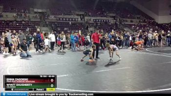 63-64 lbs Round 3 - Emma Zagorski, Pikes Peak Warriors Wrestling vs Wyatt Daugherty, Colorado