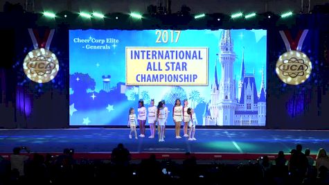 Cheer Corp Elite - Generals [L1 Small Junior Division II Day 2 - 2017 UCA International All Star Championship]