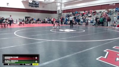 130 lbs Cons. Round 2 - Suria Orozco, Lawrence North vs Addison Cline, Western