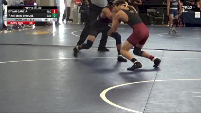 133 lbs Cons. Round 5 - Dylan Garcia, Victor Valley College vs Artemis Shmuel, Santa Ana College