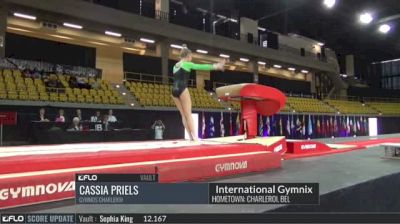 Cassia Priels - Vault, Gymnos Charleroi - 2017 International Gymnix