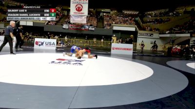Junior Boys - 132 lbs Cons. Round 3 - Joaquin Daniel Lucente, Guardian Knights Wrestling Club vs Gilbert Luiz II, Ripon Tribe Wrestling Club