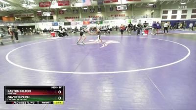 141 lbs Champ. Round 2 - Gavin Shoush, Central Methodist vs Easton Hilton, Missouri