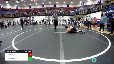 Quarterfinal - Bentley Cross, Mustang Bronco Wrestling Club vs Jayden Gallegos, Lions Wrestling Academy