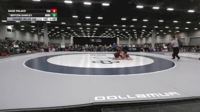 138 lbs Champ. Rd Of 128 - Brycen Dawley, Mat Demon Wrestling Club vs Gage Palace, Payson Club Wrestling
