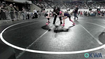 89 lbs Consolation - Kennedy Coleman, Mannford Pirate Youth Wrestling vs Jewels Mcclendon, Viking Wrestling Club