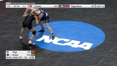 184 lbs R32, Bo Nickal (Penn St.) vs Mitch Sliga (Northwestern)