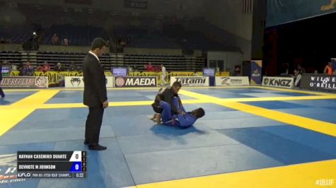 KAYNAN CASEMIRO DUARTE vs DEVHONTE M JOHNSON Pan Jiu-Jitsu IBJJF Championship