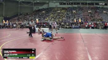 174 lbs Finals (8 Team) - Zane Pannell, Dubuque vs Dejon Glaster, Millikin