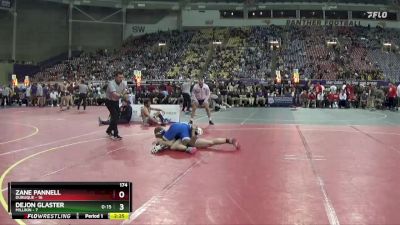 174 lbs Finals (8 Team) - Zane Pannell, Dubuque vs Dejon Glaster, Millikin