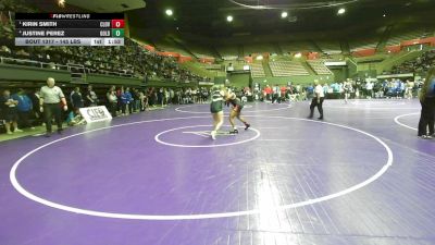 145 lbs Semifinal - Kirin Smith, Clovis West vs Justine Perez, Golden West