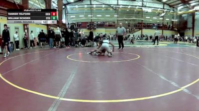 132 lbs Cons. Round 3 - Tanner Telford, Corner Canyon vs William Schork, St Edward