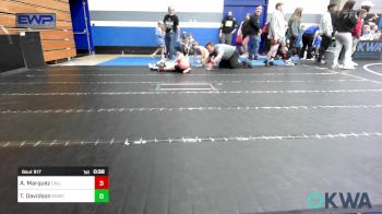 40 lbs Quarterfinal - Asher Marquez, Carl Albert vs Trevor Davidson, El Reno Wrestling Club