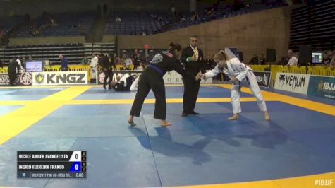 Nicole Amber Evangelista vs Ingrid Ferreira Franco IBJJF 2017 Pan Jiu-Jitsu Championship
