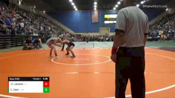 1 lbs Quarterfinal - Cole Jessee, Lebanon vs Carson Deel, Grundy