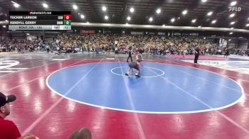 130 lbs Cons. Round 2 - Tucker Larson, Cobbler Kids Wrestling vs Kendyll Gerry, Moorcroft Mat Masters