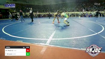 140 lbs Round Of 32 - Max Madrid, Team Tulsa Wrestling Club vs Tyler Bryson, Harrah Little League Wrestling