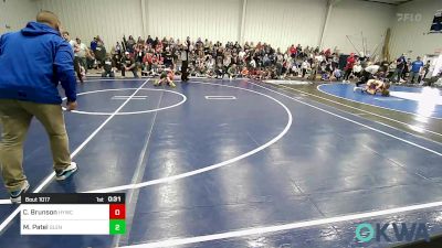 70 lbs Rr Rnd 1 - Cash Brunson, Hilldale Youth Wrestling Club vs Mason Patel, Glenpool Youth Wrestling