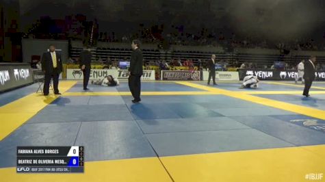 FABIANA ALVES BORGES vs BEATRIZ DE OLIVERIA MESQUITA IBJJF 2017 Pan Jiu-Jitsu Championship
